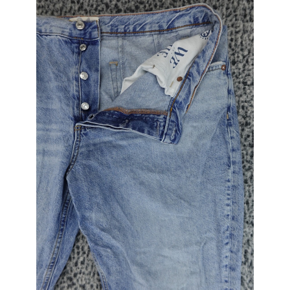 WE THE FREE‎ Curvy Jeans Womens 34 Light Wash Blue Denim Button Fly Casual - Picture 3 of 16